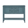 YOOCOZZ MDF Ample Storage Vintage Console Table with Bottom Shelf and Four Small Drawers - 2 of 4