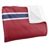 American University Primary Logo Silky Touch Blanket White 50x60 - 3 of 4