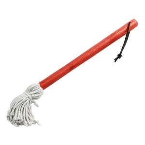 Chef Craft BBQ Basting Mop with 13" Long Wood Handle and Cotton Head - 1 of 2