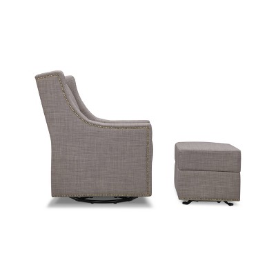 harper nursery swivel glider