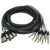 Monoprice 8-Channel 1/4 Inch TRS Male to XLR Male Snake 26AWG Cable C/d - 20 Feet With 8 Balanced Mono / Unbalanced Stereo Lines - 2 of 4