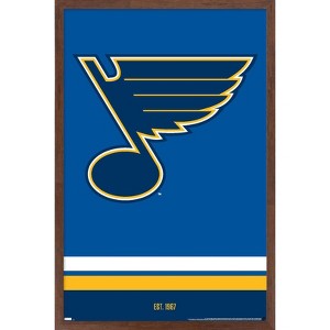 Trends International NHL St. Louis Blues - Logo 21 Framed Wall Poster Prints - 1 of 4