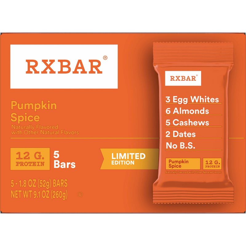 RXBAR Pumpkin Spice Protein Bars - 5ct, 4 of 7