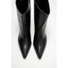 Aleo - Black Leather Pointed Toe Boot (Women) black 9 Forever & Always Shoes US - 3 of 4