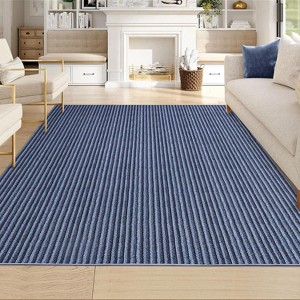 Area Rug, Boho Striped Print Washable Rug for Bedroom, Modern Non-Slip Large Area Rugs for Dining Room Living Room - 1 of 4