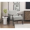 NicBex Velvet Accent Chair,Upholstered Living Room Chairs with Mid-Height Backrest and Wood Legs,Modern Armchair,Accent Chairs for Living Room - 2 of 4