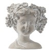 Antique Lady Head Planters Pot Cement Gray Face Planter Statue Planter For Home Décor,Garden Statue-The Pop Home - 4 of 4