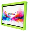 LINSAY 10.1"Octa Core  256GB Storage Android 15 Tablet with Green Kids Defender Case and Back Pack - 3 of 4