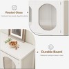 Coffee Bar Cabinet, Storage Cabinet With 2 Reeded Glass Doors - 4 of 4