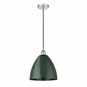 Plymouth Dome - 1 Light Cord Hung Mini Pendant In Industrial Style-14.75 Inches Tall and 12 Inches Wide - 1 of 1