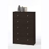 HomeStock Belmont 5 Drawer Chest, Brown - 3 of 4