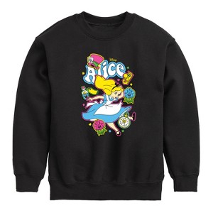 Boys' - Disney - Alice In Wonderland Graphic Long Sleeve Fleece Sweatshirt - 1 of 4