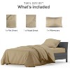 Luxury 1000 Thread Count 4 Piece Sheet Set - Soft & Premium 100% Cotton Sateen - CGK Linens - 3 of 4