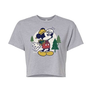 Women's - Disney - Mickey & Friends Cropped Graphic T-Shirt - 1 of 4