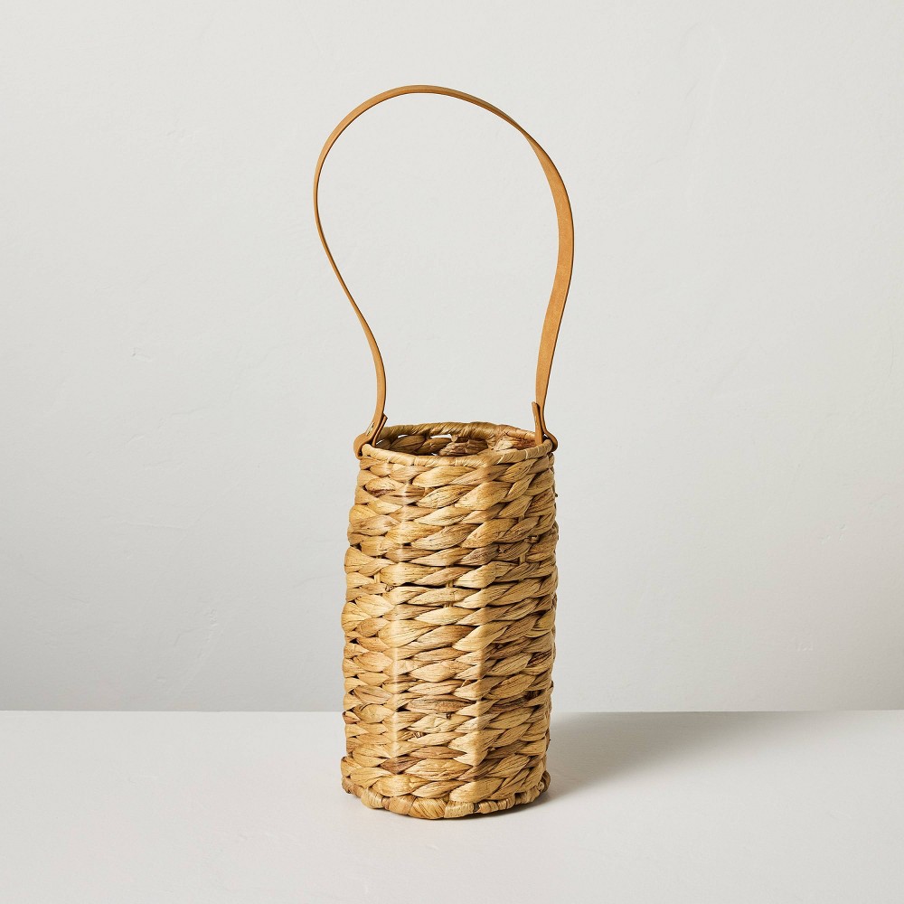 Photos - Food Container Natural Woven Bottle Carrier - Hearth & Hand™ with Magnolia