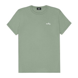 Dalix Salty Embroidery Cotton Tee Short Sleeve Casual Shirt Spring Summer Everyday Womens - 1 of 4