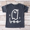 Boo Ghost Bow - Youth Short Sleeve Graphic T-Shirt and Toddler Short Sleeve Graphic T-Shirt - 2 of 3