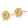 Black Bow Jewelry 10mm Polished Love Knot Post Earrings in 14k Yellow Gold - 2 of 4