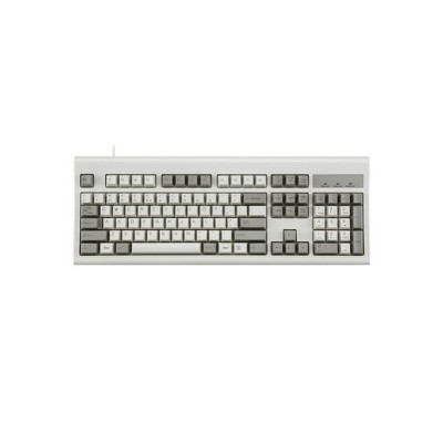 Evo Bytes Gray Retro Design Ergonomic Keyboard