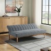 Serta Santiago Convertible Sofa Woven Gray - 3 of 4