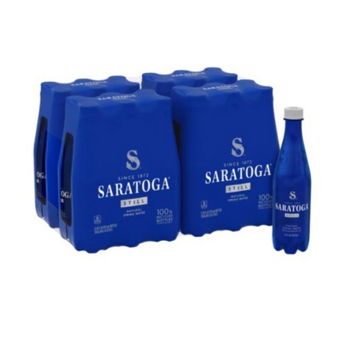 Saratoga Still Natural Spring Water - 16 Fl Oz Plastic Bottle (Pack of 24) - image 1 of 4