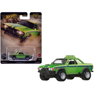 Subaru BRAT Utility Truck Green Metallic with Stripes "HW Off Road" Series Diecast Model Car by Hot Wheels - 1 of 3