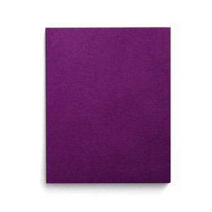 Staples School Grade 2 Pocket Folder with Fasteners Purple 25/BX 27544-CC - 1 of 4