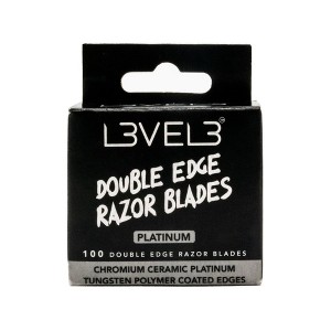 L3 Double Edge Razor Blades - Platinum Coated, Stainless Steel Razor Blades for the Close Shave - for Double Edged Safety Razors - 100 Count (1) - 1 of 4