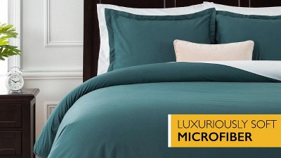 Aubergine Queen Ultra Soft Microfiber 3-Piece Duvet Cover Set
