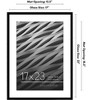 Americanflat 17x23 Picture Frame with Polished Plexiglass - Use as 13x19 Frame with Mat or 17x23 Frame Without Mat - Streamline Collection - Black - 2 of 4