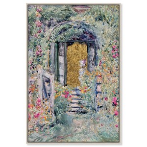 Art Remedy Golden Door Garden Impresionism Landscape Wall Art Framed - 1 of 4