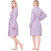 PAVILIA Short Robes for Women, Plush Soft Bathrobe Womens Lightweight, Fluffy Fuzzy Robe Knee Length, Shower Spa - 2 of 4