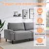 80.7" Loveseat Sofa, Easy to Install, Sleeper Recliner Furniture,Fabric Modern Sleeper Sofa Couch for Living Room, Sofa Cama, Wood Frame - 2 of 4