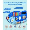 VEVOR Orca Activity Wall Busy Board Panels, 12 Activities, Montessori Sensory Wall Toy for Kids 3-12 Years, Blue - 4 of 4
