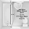 44" - 72" Adjustable Curved Shower Curtain Rod, Chrome - 4 of 4