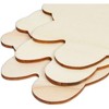 Juvale 24 Pack Wooden Teddy Bear Cutouts for Crafts, Unfinished Wood Pieces for DIY Projects, 3.7 x 3.5 Inches - 4 of 4