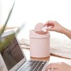 LunaLulinlk Pink 0.50 Gallon Mini Trash Can with Lid, Small Wastebasket Trash Can, Mini Countertop Trash Can, Rotating Trash Can - 3 of 4