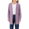 Clearlove Girls' Long Sleeve Open Front Knit Cardigan Cozy Loose Fit Sweater With Pockets Fall Winter Layering Piece - 2 of 4