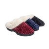 Roxoni Women's Fleece Trim Knit Sweater Furr Clog Indoor Outdoor Slipper - 4 of 4
