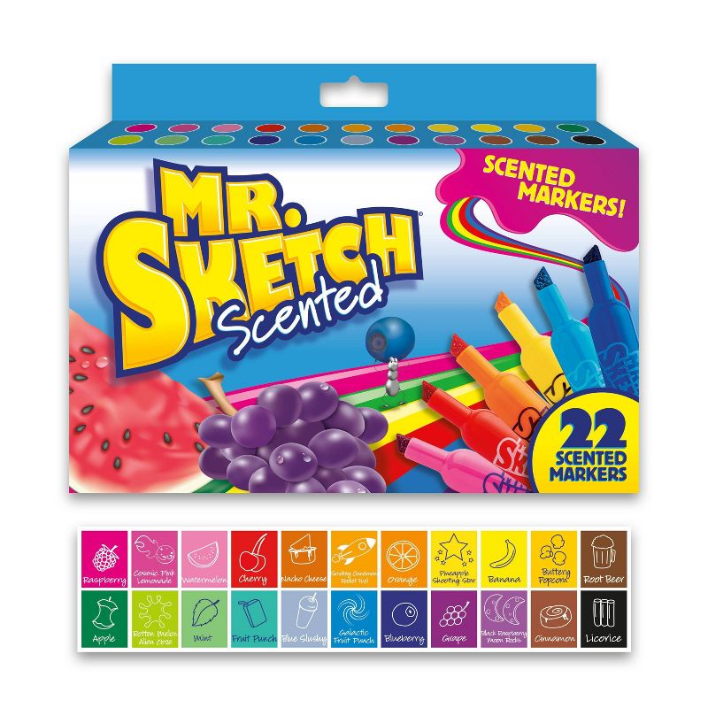 Mr. Sketch 22pk Scented Markers Chisel Tip, 1 of 10