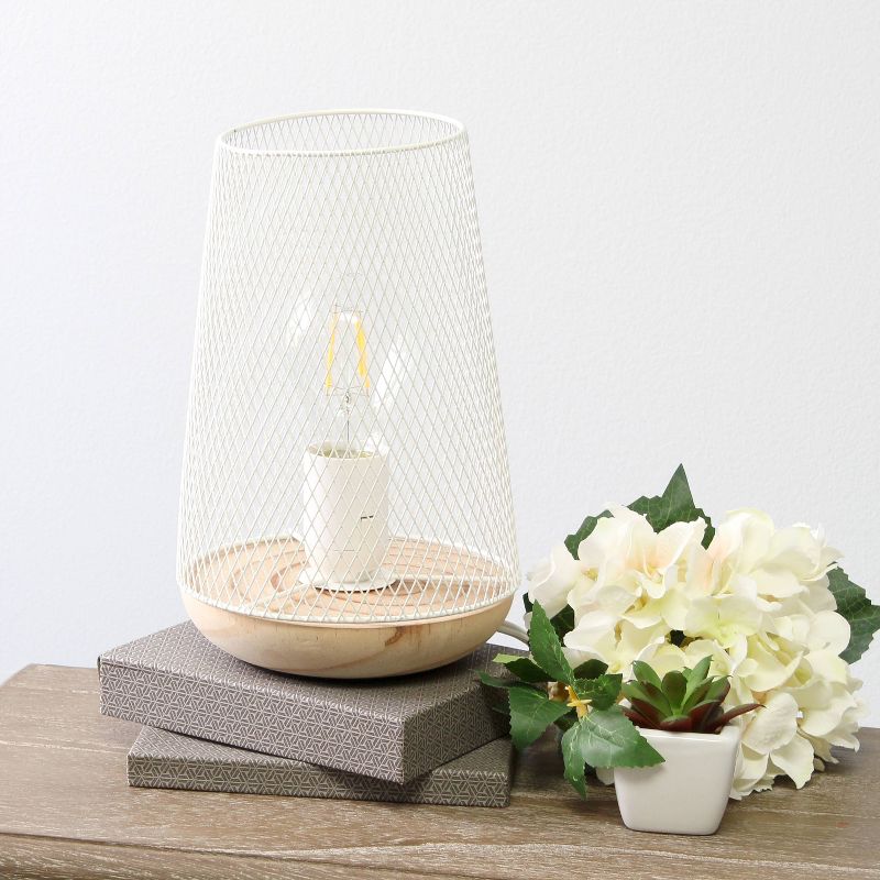 Wired Mesh Uplight Table Lamp - Simple Designs, 4 of 10