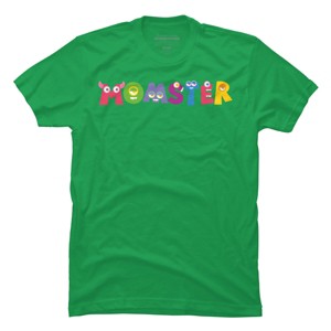 Men's Design By Humans Cute Momster Cartoon Monster By averilshop T-Shirt - 1 of 2
