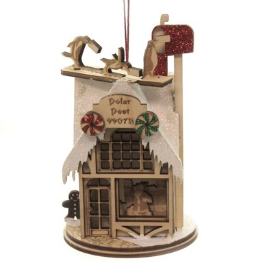 Ginger Cottages 5.0 Inch Polar Post Office Ornament Mail Box Penguins Tree Ornaments