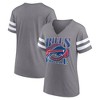 NFL Buffalo Bills Women's Gray Short Sleeve Split Neck T-Shirt - 3 of 3