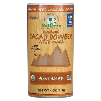 Natierra Organic Cacao Powder Shaker with Maca, 4 oz (113 g)