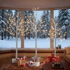 Set of Lighted Birch Tree, 4FT 48 LED/5FT 72 LED/6FT 96 LED Artificial Tree with Warm White Lights, Christmas Tree for ​Decoration Inside and Outside - 2 of 4