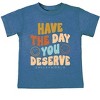 The Juniper Shop SmileyWorld Have The Day You Deserve Groovy Toddler Short Sleeve Tee - 2 of 4