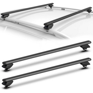 TOOENJOY 47'' Roof Rack Cross Bars, Adjustable Aluminum Cargo Bars Fits Most Existing Raised Side Rails with Gap - 1 of 4