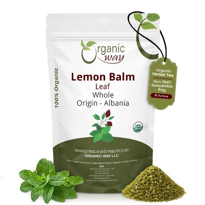 Organic Lemon Balm Leaf Whole 1 Lbs