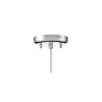 Enya Chrome and Glass 18" Mini Pendant with Dimmable LED